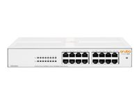 HPE Networking Instant On 1430 16G Class4 PoE 124W Switch - Switch - ikke administreret - 16 x 10/100/1000 (PoE Class 4) - desktop, monterbar på stativ, væg-monterbar - PoE (124 W) - BTO R8R48A#ABB