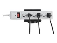 StarTech.com Power Strip Desk Mount - Clamp-on Power Strip Holder - Adjustable - Desk / Table Clamp for Power Strip (PWRSTRPCLMP) - Monteringsklemme til strømstrip - skrivebordsmonterbar - sort PWRSTRPCLMP