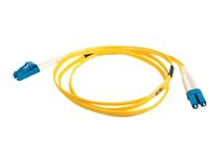 C2G LC-LC 9/125 OS1 Duplex Singlemode PVC Fiber Optic Cable (LSZH) - Patchkabel - LC enkelttilstand (han) til LC enkelttilstand (han) - 7 m - 7 m. - fiberoptik - duplex - 9 / 125 micron - OS1 - halogenfri - gul 85608