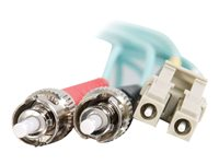 C2G LC-ST 10Gb 50/125 OM3 Duplex Multimode PVC Fiber Optic Cable (LSZH) - Netværkskabel - ST multimodus (han) til LC multimodus (han) - 1 m - 1 m. - fiberoptik - duplex - 50 / 125 my - OM3 - halogenfri - akvamarin 85540