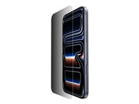 Belkin ScreenForce InvisiGlass - Skærmbeskytter for mobiltelefon - glas - med fortrolighedsfilter - for Apple iPhone 17 Pro OVA214HQ