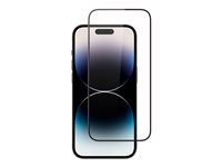 Screenor Premium - Skærmbeskytter for mobiltelefon - fuldt omslag - glas - rammefarve sort - for Apple iPhone 15, 16 16054