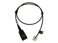Jabra - Kabel til hovedsæt - Quick Disconnect til RJ-45 - 50 cm - for BIZ 2300, 2400; Siemens OpenStage 30, 40, 40T, 60, 80, 80T 8800-00-94