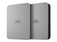 LaCie Mobile Drive STLR5000400 - Apple Exclusive - harddisk - 5 TB - ekstern (bærbar) - USB 3.2 Gen 1 (USB-C stikforbindelse) - space grey - med 3 års Seagate Rescue Data Recovery STLR5000400