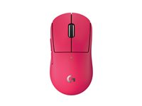 Logitech G PRO X SUPERLIGHT 2C - Mus - 5 knapper - trådløs, kablet - 2.4 GHz, USB - pink 910-007545