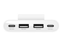 Belkin BoostCharge - Opladningsstrip - 4 output-stikforbindelser (2 x USB-C, 2 x USB) - hvid BUZ001BT2MWHB7