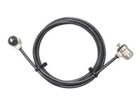 PORT Connect - Sikkerhedskabelslås - tvillingehoved - mørk røg - 50 cm 901238