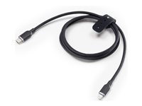 mophie charge stream - Lightning-kabel - 24 pin USB-C han til Lightning han - 3 m - sort - USB Power Delivery (60W) 409912835