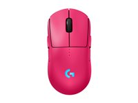 Logitech G PRO 2 - Mus - gaming - højre- og venstrehåndet - optisk - 8 knapper - trådløs, kablet - 2.4 GHz, USB - USB Logitech LIGHTSPEED-modtager - pink 910-007310