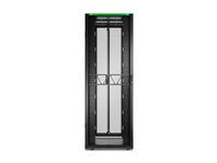 APC NetShelter SX Gen 2 - Rack kabinet - 2258 H x 800W x 1200D mm, med Sides - gulvstående - sort - 48U - 19" - TAA-kompatibel AR3387B2