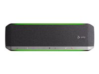 Poly Sync 60-M - Smart højttalertelefon - Bluetooth - kablet, trådløs - NFC - USB-A, USB-C - sølv - Certified for Microsoft Teams, Zoom Certified 77P41AA