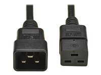 Eaton Tripp Lite Series - Forlængerkabel til strøm - IEC 60320 C19 til IEC 60320 C20 - AC 250 V - 16 A - 2 m - sort - Europa - for P/N: PLC19BK, PLC19BL, PLC19RD P036-02M-EU