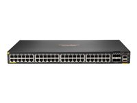 HPE Aruba Networking CX 6200F 48G Class4 PoE 4SFP+ 740W Switch - Switch - Max. Stacking Distance 10 km - L3 - Administreret - 48 x 10/100/1000 (PoE+) + 4 x 1 Gigabit / 10 Gigabit SFP+ (uplink) - front og side til ryg - monterbar på stativ - PoE+ (740 W) - BTO JL728B#ABB