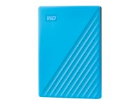 WD My Passport WDBYVG0020BBL - Harddisk - krypteret - 2 TB - ekstern (bærbar) - USB 3.2 Gen 1 - 256-bit AES - blå WDBYVG0020BBL-WESN