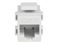 StarTech.com White Cat 6 RJ45 Keystone Jack Network Coupler F/F - RJ45 Coupler - Cat6 Coupler - F/F Cat6 Keystone Jack White Modular (C6KEYCOUPLWH) - Netværkskobling - RJ-45 (hun) til RJ-45 (hun) - CAT 6 - hvid C6KEYCOUPLWH