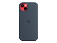 Apple - Bagsidecover til mobiltelefon - MagSafe-kompatibilitet - silicone - stormblå - for iPhone 14 Plus MW503ZM/A