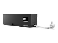 Compulocks Security Power Strip EU 5 plugs Black - Strømfordelingsenhed - sikret - Europa - sort SPWSB-EU