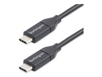 StarTech.com 0.5m USB C Cable - USB 2.0 - M/M - USB-C Charger Cable - USB 2.0 Type C Cable - Short USB C Cable (USB2CC50CM) - USB-kabel - 24 pin USB-C (han) til 24 pin USB-C (han) - USB 2.0 - 50 cm - sort - for P/N: DKT30CHD USB2CC50CM