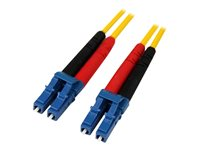 StarTech.com 4m Fiber Optic Cable - Single-Mode Duplex 9/125 - LSZH - LC/LC - OS1 - LC to LC Fiber Patch Cable (SMFIBLCLC4) - Patchkabel - LC enkelttilstand (han) til LC enkelttilstand (han) - 4 m - 4 m. - fiberoptik - duplex - 9 / 125 micron - OS1 - formet - gul - for P/N: SFP100BBXDST, SFP100BBXUST, SFP10GBBXDST, SFP10GBBXUST, SFP10GBLRST, SFP10GBZRST SMFIBLCLC4