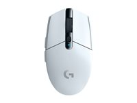 Logitech G G305 - Mus - optisk - 6 knapper - trådløs - 2.4 GHz - trådløs modtager (USB) - hvid 910-005292