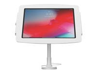 Compulocks iPad 10.2" Space Enclosure Flex Arm Mount - Monteringssæt (fleksibel arm, indelukke) - for tablet - låsbar - højglansaluminium - hvid - skærmstørrelse: 10.2" - vægmonterbar, overflademonterbar, på disk - for Apple 10.2-inch iPad (7. generation, 8. generation, 9. generation) 159W102IPDSW