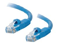 C2G Cat5e Booted Unshielded (UTP) Network Patch Cable - Patchkabel - RJ-45 (han) til RJ-45 (han) - 5 m - UTP - CAT 5e - formet, knastfri, strenget - blå 83165