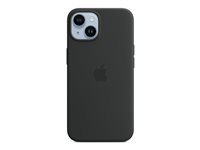 Apple - Bagsidecover til mobiltelefon - MagSafe-kompatibilitet - silicone - midnat - for iPhone 14 MW5R3ZM/A
