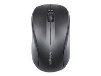 Kensington Wireless ValuMouse - Mus - højre- og venstrehåndet - optisk - 3 knapper - trådløs - 2.4 GHz - trådløs modtager (USB) - sort K72392EU