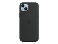 Apple - Bagsidecover til mobiltelefon - MagSafe-kompatibilitet - silicone - midnat - for iPhone 14 Plus MW4Y3ZM/A