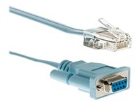 Cisco - Serielt kabel - RJ-45 (han) til DB-9 (hun) - 1.8 m - for Cisco 28XX, 28XX 2-pair, 28XX 4-pair, 28XX V3PN; Catalyst 2960 CAB-CONSOLE-RJ45=