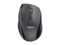 Logitech M705 - Mus - højrehåndet - laser - trådløs - 2.4 GHz - trådløs modtager (USB) - grå 910-001949