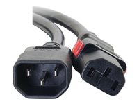 C2G - Strømkabel - IEC 60320 C14 til power IEC 60320 C13 - AC 250 V - 10 A - 60 cm - sort 80701