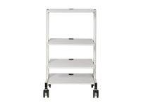 Eaton Tripp Lite Series Mobile Workstation with Adjustable Shelves, Locking Casters, TAA - Vogn med hjul - for LCD-display/PC-udstyr - stål, træ - elfenben - gulvstående - TAA-kompatibel WWSSRSTAA