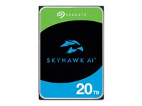 Seagate SkyHawk AI ST20000VE004 - Harddisk - 20 TB - intern - 3.5" - SATA 6Gb/s - buffer: 512 MB - med 3 års Seagate Rescue Data Recovery ST20000VE004