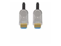 StarTech.com 100ft (30.4m) HDMI 2.1 Hybrid Active Optical Cable (AOC), CMP, Plenum Rated, 8K Ultra High Speed HDMI Fiber Optic Cable, 48Gbps, 8K 60Hz/4K 120Hz, HDR10+/FRL/TMDS/eARC - CMP In Wall HDMI 2.1/2.0 Cord (8K-A-100F-HDMI-CABLE) - Ultra High Speed - HDMI-kabel - HDMI han til HDMI han - 30.4 m - hybrid kobber/fibertoptik - sort - 4K120 Hz support, 4K60 Hz support, 8K60 Hz support, Active Optical Cable (AOC) 8K-A-100F-HDMI-CABLE