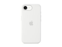 Apple - Bagsidecover til mobiltelefon - silicone - hvid - for iPhone 16e MD3P4ZM/A