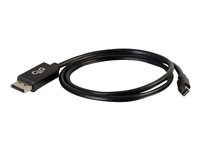 C2G 2m Mini DisplayPort to DisplayPort Adapter Cable 4K UHD - Black - DisplayPort kabel - Mini DisplayPort (han) til DisplayPort (han) - 2 m - sort 84301