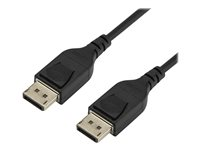 StarTech.com 3ft/1m VESA Certified DisplayPort 1.4 Cable, 8K 60Hz HBR3 HDR, Super UHD DisplayPort to DisplayPort Monitor Cord, Ultra HD 4K 120Hz DP 1.4 Slim Video Cable M/M DP Connectors - DP 1.4 Latching Cable - DisplayPort kabel - DisplayPort (han) haspet til DisplayPort (han) haspet - DisplayPort 1.4 - 1 m - 8K support - sort - for P/N: CDP2DPHD, CDP2DPVGA, SV231QDPU34K, TB32DP14 DP14MM1M