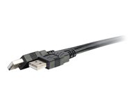 C2G 6.6ft USB Cable - USB A to USB A Cable - USB 2.0 - Black - M/M - USB-kabel - USB (han) til USB (han) - USB 2.0 - 2 m - sort 28106