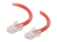 C2G Cat5e Non-Booted Unshielded (UTP) Network Crossover Patch Cable - Krydskabel - RJ-45 (han) til RJ-45 (han) - 2 m - UTP - CAT 5e - strenget, uniboot - rød 83334