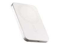 ZENS Pro 1 - Trådløs power bank - tynd - 5000 mAh - 15 Watt - på kabel: USB-C - hvid ZEPP05W/00