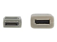 Eaton Tripp Lite Series DisplayPort Extension Cable with Active Repeater and Latching Connector (M/F), 4K 60 Hz, HDR, 4:4:4, HDCP 2.2, 10 ft. (3.1 m), TAA - DisplayPort kabel - TAA-kompatibel - DisplayPort (han) til DisplayPort (hun) - DisplayPort 1.2 - 3.1 m - passivt, guldbelagte kontakter, aktiv gentager, 4K60 Hz support - sort, grå P579-010-4K6
