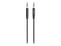 Belkin MIXIT Aux Cable - Audiokabel - mini-phone stereo 3.5 mm han til mini-phone stereo 3.5 mm han - 1.22 m - sort AV10164BT04-BLK