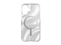 ZAGG Milan Snap - Bagsidecover til mobiltelefon - MagSafe-kompatibilitet - grafen - swirl glitter - for Apple iPhone 16 702315118