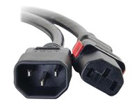 C2G - Strømkabel - IEC 60320 C14 til power IEC 60320 C13 - AC 250 V - 10 A - 4.5 m - sort 80705