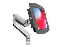 Compulocks iPad Pro 11" (1-4th Gen) Space Enclosure Articulating Arm Mount - Monteringssæt (drejelig arm, indelukke) - for tablet - låsbar - højglansaluminium - sort, sølv - skærmstørrelse: 11" - skrivebordsmonterbar - for Apple 11-inch iPad Pro (1. generation, 2. generation, 3. generation, 4. generation) 660REACH211SENB