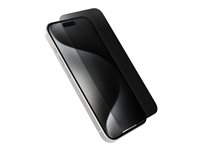 OtterBox Premium Pro - Skærmbeskytter for mobiltelefon - glas - med fortrolighedsfilter - klar - for Apple iPhone 16 Pro Max 77-96224