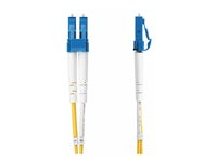 StarTech.com 30m (98.4ft) LC to LC (UPC) OS2 Single Mode Duplex Fiber Optic Cable, 9/125µm, Laser Optimized, 10G, Bend Insensitive, Low Insertion Loss - LSZH Fiber Patch Cord (SMDOS2LCLC30M) - Patchkabel - LC/UPC enkelttilstand (han) til LC/UPC enkelttilstand (han) - 30 m - 30 m. - 2 mm - fiberoptik - duplex - 9 / 125 micron - OS1/OS2 - halogenfri, passiv - gul SMDOS2LCLC30M