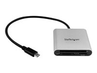 StarTech.com USB 3.0 Flash Memory Multi-Card Reader/Writer with USB-C - SD microSD and CompactFlash Card Reader w/ Integrated USB-C Cable (FCREADU3C) - Kortlæser (CF 1, CF II, MMC, SD, microSD, SDHC, microSDHC, SDXC, microSDXC) - USB 3.0 FCREADU3C