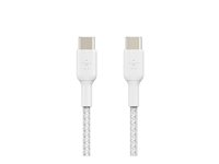Belkin BoostCharge - USB-kabel - USB-C (han) til USB-C (han) - 1 m - hvid CAB004BT1MWH